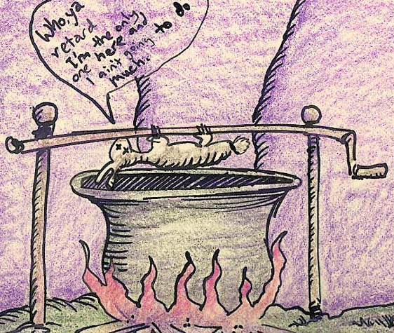 Romantic evening in American nightmare-An evening out-drawing 