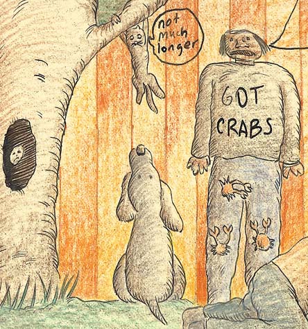 Carnivorous K9 drawing - the carnivorous carnival spirit of america