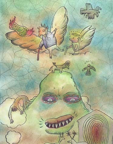 Money Mountain drawing - legend moutain folklore myth