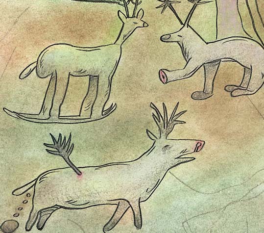 Money Mountain drawing - legend moutain folklore myth