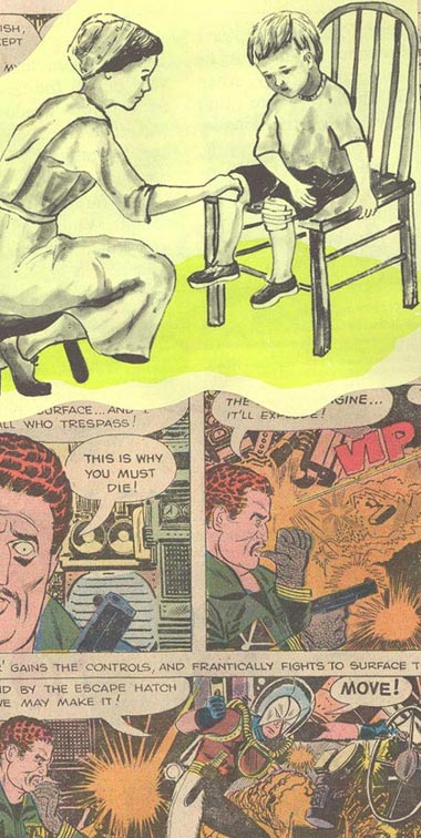 Mennonite boy with his mother