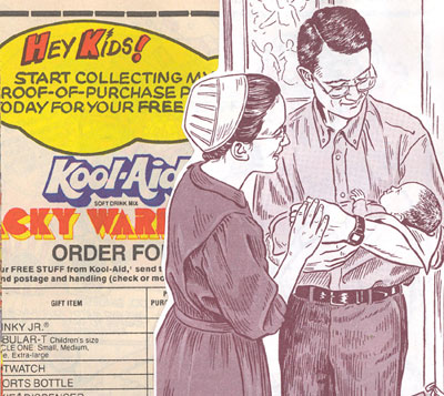 Mennonite couple-mennonite baby