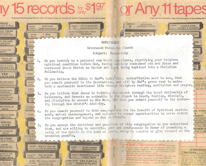 mennonite membership commitment