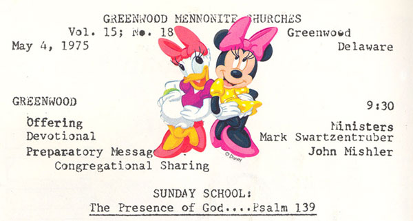 mennonite church program