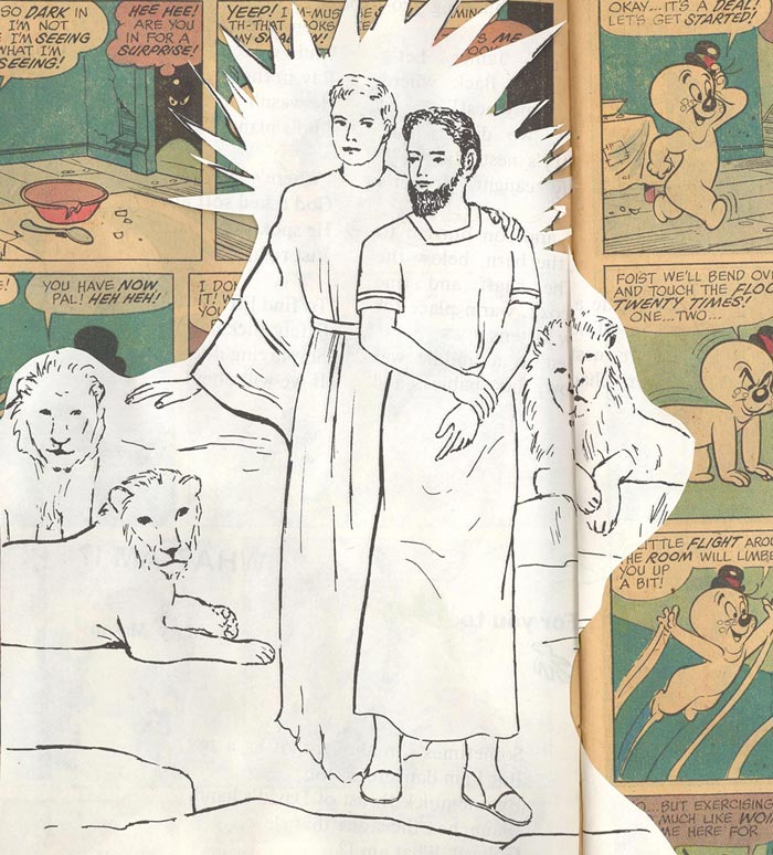 Angel that saved Daniel in Lions Den, Image