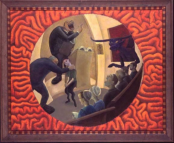 Repent at the Revival Meeting-Painting 